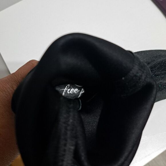 Free People Seville Slouchy Glam Wedge Boots Size 41 Black Multi - Picture 11 of 17